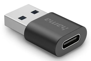 Hama 00200357 USB-A to USB-C Cable Adapter, Black