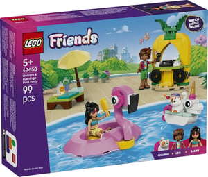 LEGO Friends Impreza na basenie z jednorożcem i flamingiem