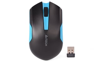 A4Tech G3-200N Mouse, Ambidextrous, RF Wireless, Optical, 1000 DPI