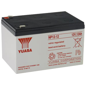 Yuasa NP12-12 Lead-Acid (VRLA) Battery, 12 V