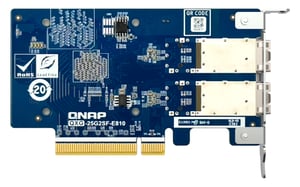 QNAP QXG-25G2SF-E810 karta sieciowa Wewnętrzny Włókno 25000 Mbit/s
