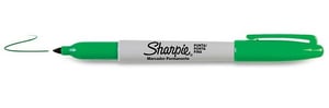 Sharpie Fine Point marker permanentny Końcówka cienka Zielony 12 szt.
