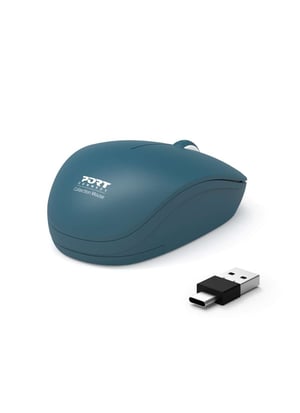 Port Designs 900545 Maus Büro Beidhändig RF Wireless Optisch 1600 DPI