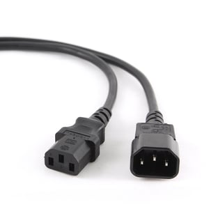 Gembird PC-189-VDE kabel zasilające Czarny 1,8 m C14 panel