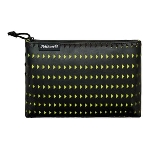 Pelikan Lasercut Soft Pencil Case, Polyurethane (PU), Black, Yellow