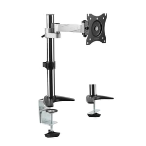 LogiLink BP0075 uchwyt / stojak do monitorów 68,6 cm (27") Biurko Czarny, Stal nierdzewna