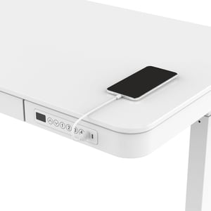 Tuckano Biurko z elektryczną regulacją wysokości ET119W-C BI biały