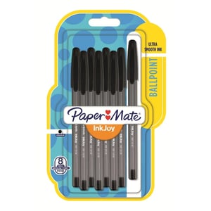 Papermate InkJoy 100 ST Czarny Długopis Średni 8 szt.