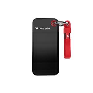 Verbatim Pocket SSD 1 TB USB Typ C 3.2 Gen 2 (3.1 Gen 2) Schwarz, Rot