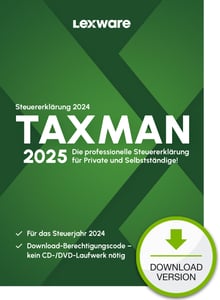 Lexware TAXMAN 2025 Download Steuerrückerstattung 1 x Lizenz