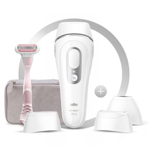 Braun Silk-expert Pro Silk expert Pro 3 PL3233 Intensywne światło impulsowe (IPL) Srebrny, Biały