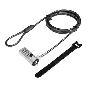 LogiLink NBS010 Cable Clamp, Black, Silver