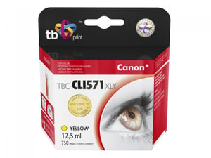 TB Print TBC-CLI571XLY nabój z tuszem 1 szt. Żółty
