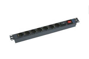 Triton RAB-PD-X12-A1 överspänningsskydd Svart 7 x nätuttag 2 m