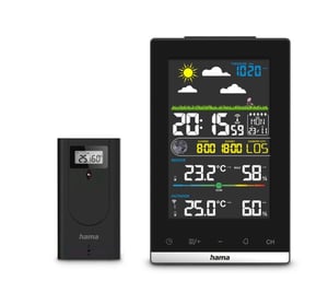 Hama 00222239 Digitale Wetterstation Schwarz Batterie