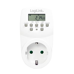 LogiLink ET0007 elektrisk tidmätare Vit Daglig/veckovis tidmätare