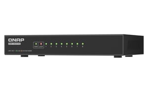 QNAP QSW-1108-8T-R2 Unmanaged 2.5G Ethernet (100/1000/2500) Desktop Network Switch, Black