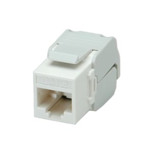 ROLINE Cat.6 Keystone-Buchse, RJ-45, ungeschirmt, werkzeuglos, weiß