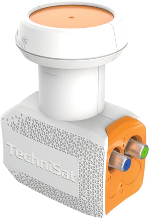 TechniSat UNIX Twin LNB-konverterare, orange, vit