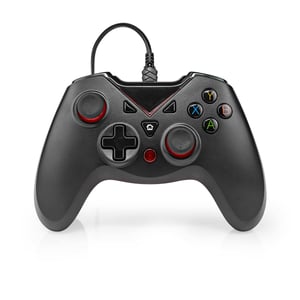 Nedis GGPD110BK spelkontroll Svart USB-gamepad Digital PC