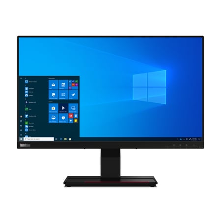 Lenovo ThinkVision T24t-20 monitor komputerowy 60,5 cm (23.8") 1920 x 1080 px Full HD LED Ekran dotykowy Pojemnościowy Czarny