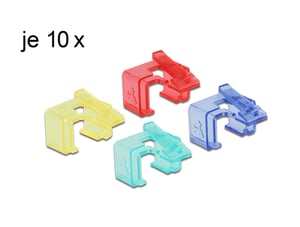 DeLOCK 86421 Multicolor Cable Organizer, 40 pcs.