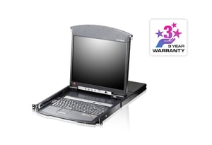 ATEN KL1508AIN-AXA-XG konsola rackowa 48,3 cm (19") Czarny 1U