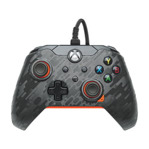 PDP 049-012-CMGO kontroler gier Carbon, Pomarańczowy USB Gamepad Analogowa/Cyfrowa Xbox One, Xbox One X, Xbox Series S, Xbox Series X, PC