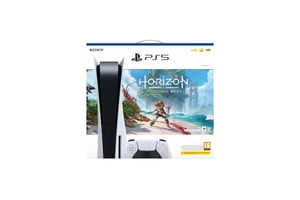 Sony PlayStation 5 Standard + Horizon Forbidden West 825 GB Wi-Fi Czarny, Biały