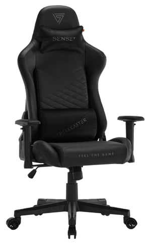 SENSE7 Spellcaster Senshi Uniwersalny fotel dla gracza Tapicerowane siedzisko Czarny