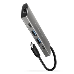 Axagon HMC-5G21 stacja dokująca Przewodowa USB 3.2 Gen 2 (3.1 Gen 2) Type-C Szary