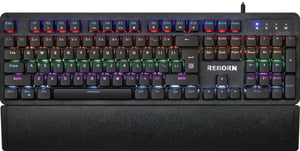 Defender REBORN GK-165DL RAINBOW klawiatura Gaming USB QWERTY Angielski Czarny
