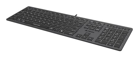A4Tech Fstyler FX60H (White Backlit) klawiatura Gaming USB QWERTY Szary