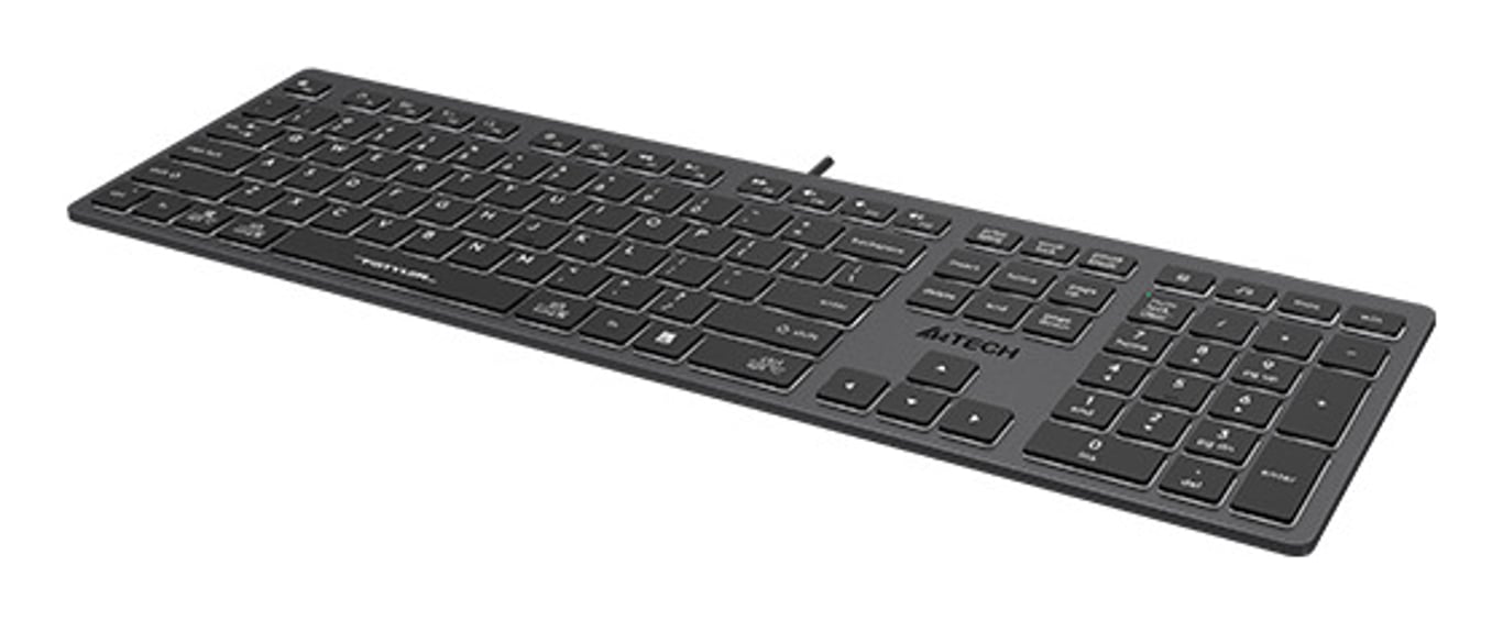 A4Tech Fstyler FX60H (White Backlit) klawiatura Gaming USB QWERTY Szary