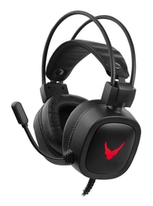 Varr VH6020B hörlurar/headset, trådbundet, huvudbåge, gaming, svart, rött