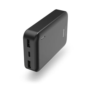 Hama 00201708 Lithium-Polymer (LiPo) Power Bank, 10,000 mAh, Anthracite