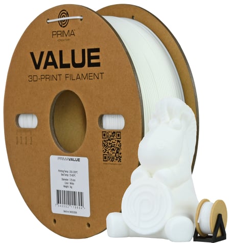 3D Prima 12789 materiały drukarskie 3D ABS Biały 1 kg
