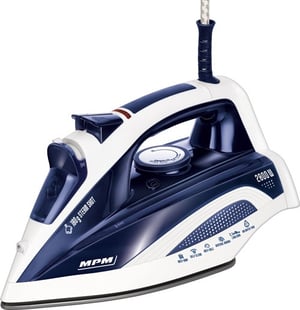 MPM MZE-21/N żelazko Żelazko parowe Płyta ceramiczna 2800 W Niebieski