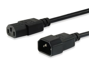 Equip 112100 strömkabel, svart, 1,8 m, C14-kontakt, C13-kontakt