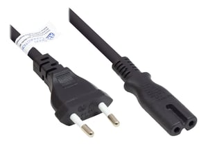 Alcasa P0370-S050 kabel zasilające Czarny 5 m Wtyczka zasilająca typu C C7 panel