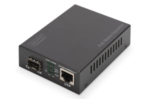 Digitus Gigabit PoE-multimediekonverterare, RJ45 / SFP, PSE