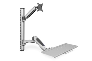 Digitus-Workstation (Monitor, Tastatur, Maus) Wandmontage