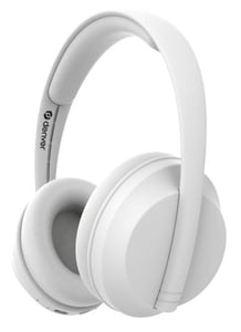 Denver BTH-235W Trådlöst headset med huvudband för samtal/musik via Bluetooth, vitt