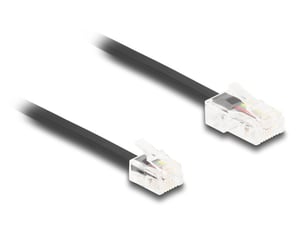 DeLOCK Telefonkabel RJ45-Stecker auf RJ11-Stecker, schwarz, 2 m