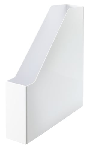 HAN i-Line Magazine Rack, White Plastic
