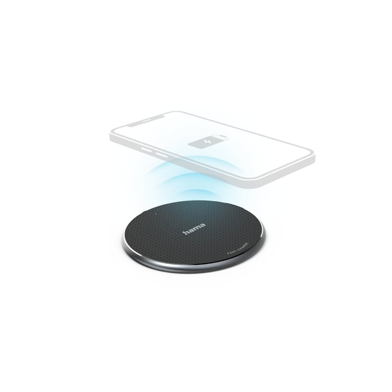 Hama QI-FC10 Smartfon Czarny USB Bezprzewodowe ładowanie Szybkie ładowanie Wewnętrzna