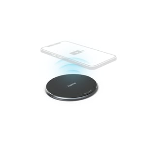 Hama QI-FC10 Smartphone Svart USB Trådlös laddning Snabbladdning Inbyggd