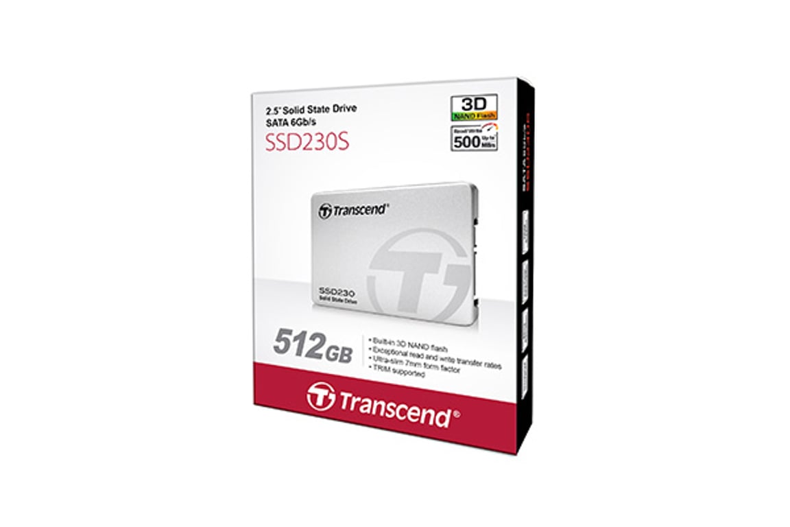 Transcend SSD230S 512 GB 2.5" SATA III 3D NAND