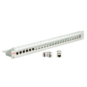 ROLINE Cat. 6 19"-Keystone-Patchpanel STP, hellgrau