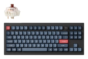 Keychron V3 Max klawiatura Uniwersalne RF Wireless + Bluetooth Czarny, Szary